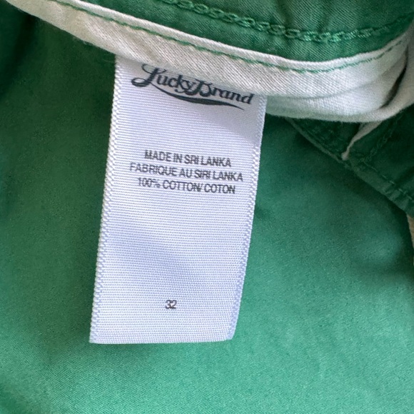 Green Lucky Brand cotton drawstring chinos - Picture 4 of 4
